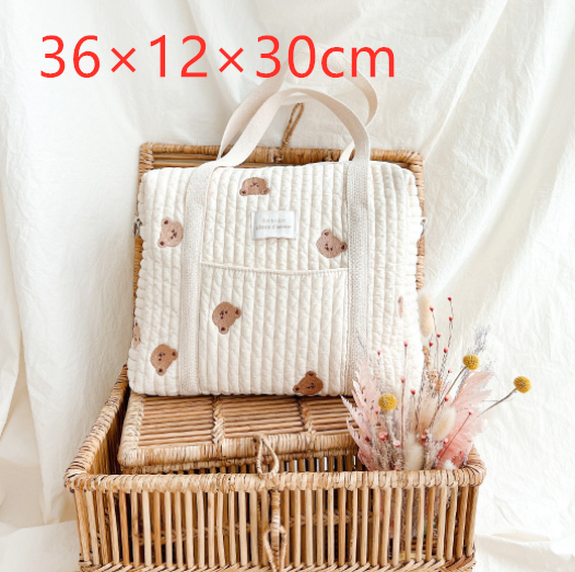 Quilted Baby Diaper Shoulder Bag