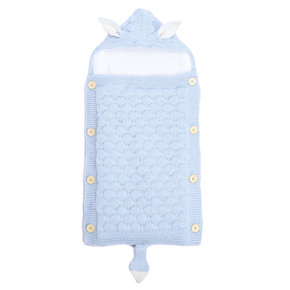 Knitted Baby Rabbit Ear Sleep Sack