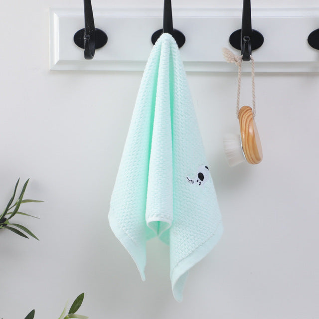 Soft Coral Velvet Baby Bath Towel