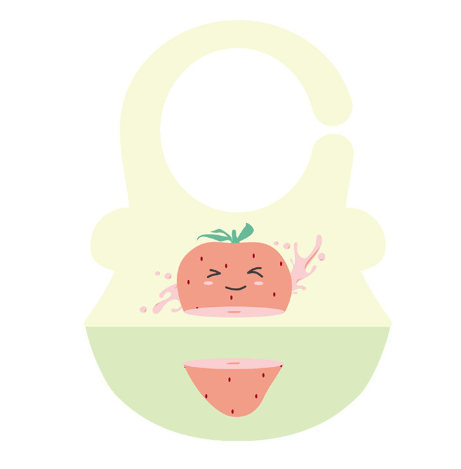 Adjustable Silicone Baby Bib with Food Pocket
