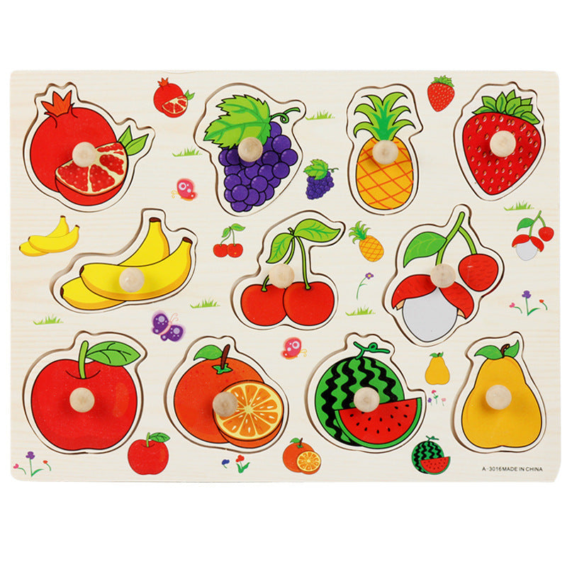 Wooden Montessori Puzzle Board