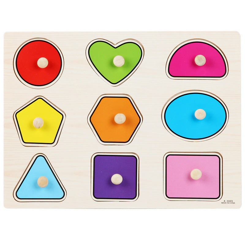 Wooden Montessori Puzzle Board