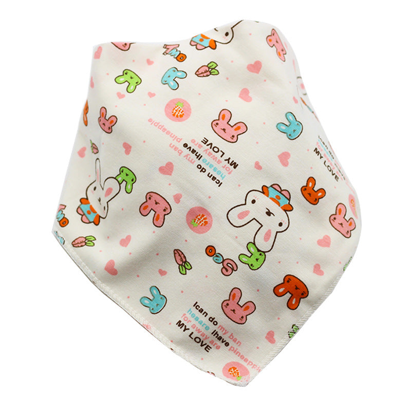 Cartoon Cotton Baby Bandana Bib