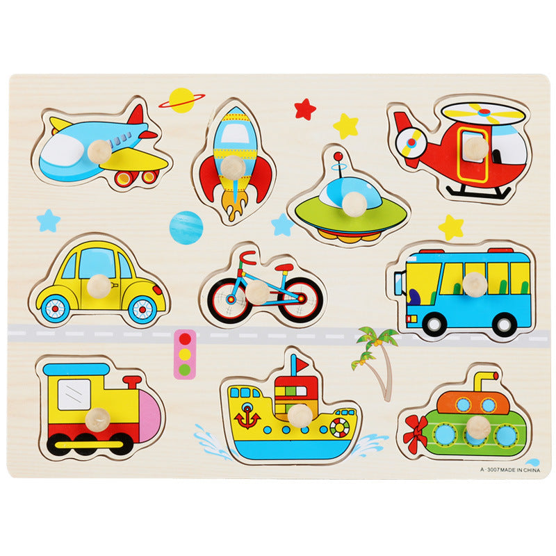 Wooden Montessori Puzzle Board
