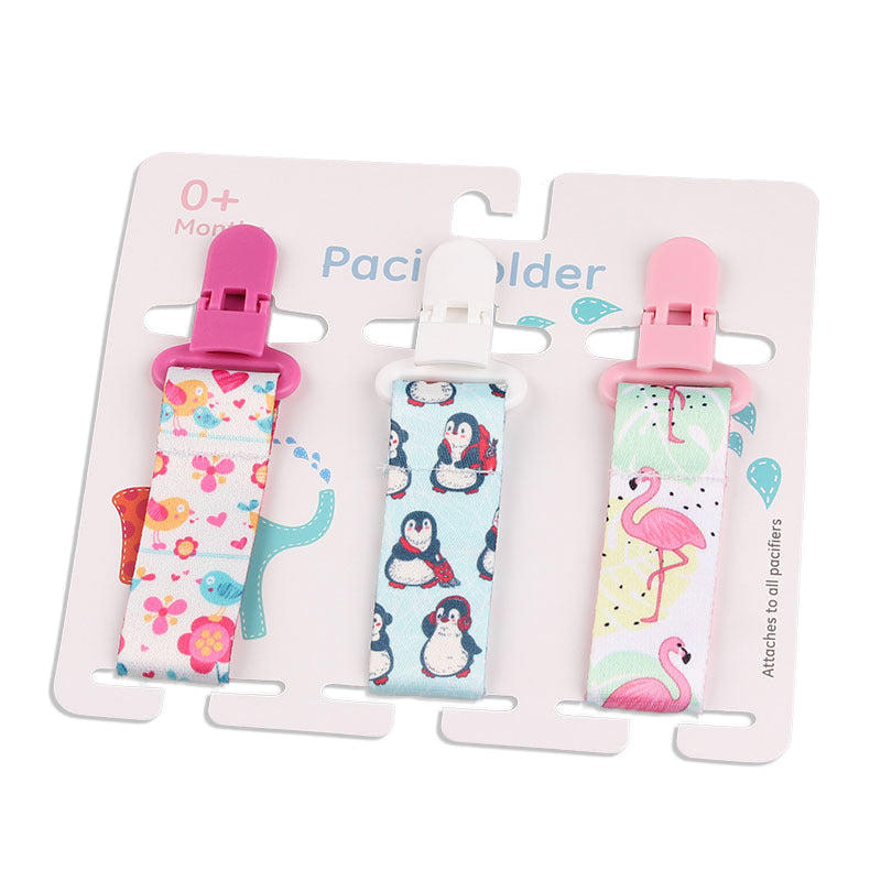 3-Pack Baby Pacifier Clips