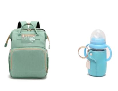 Convertible Baby Diaper Backpack with Changing Station