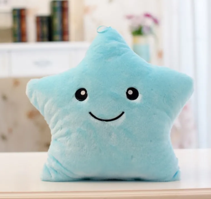 Luminous Star Plush Pillow