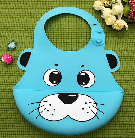 Adjustable Silicone Baby Bib with Food Pocket