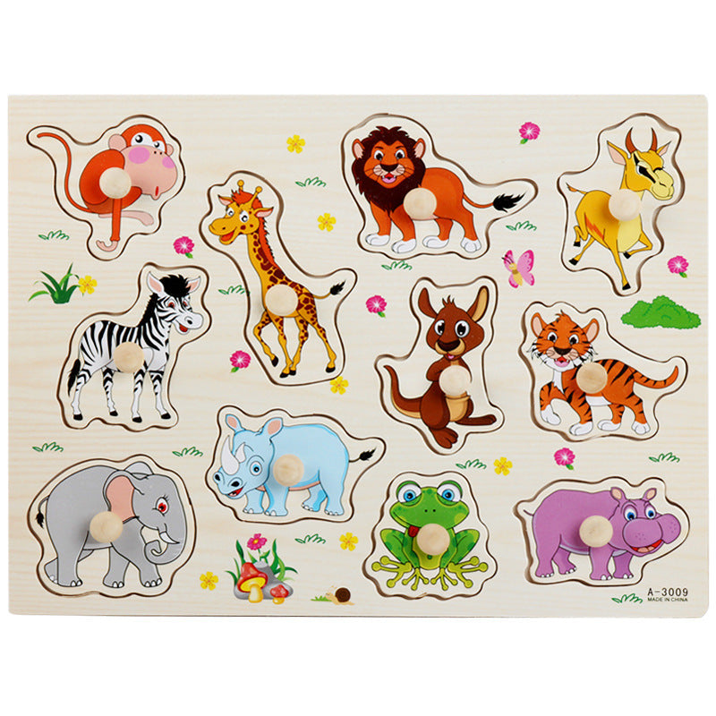 Wooden Montessori Puzzle Board