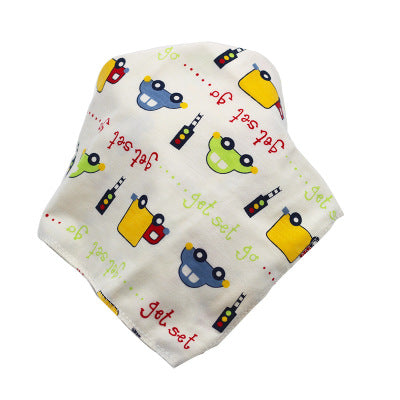 Cartoon Cotton Baby Bandana Bib