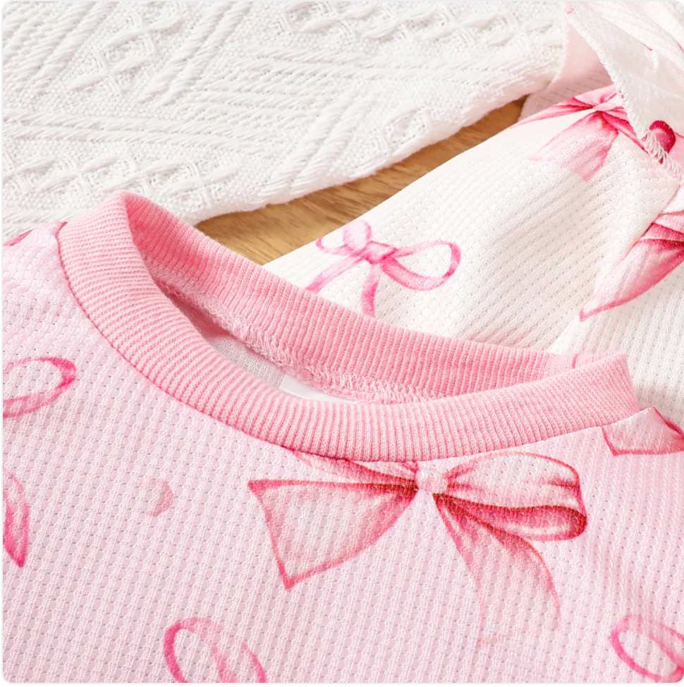 Butterfly Print Baby Sweater & Pants Set