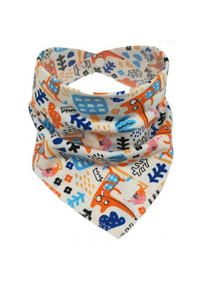 Cartoon Cotton Baby Bandana Bib