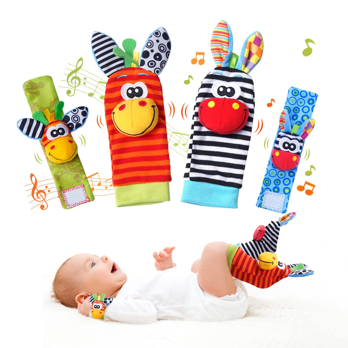 Baby Wrist Rattle & Foot Finder Set