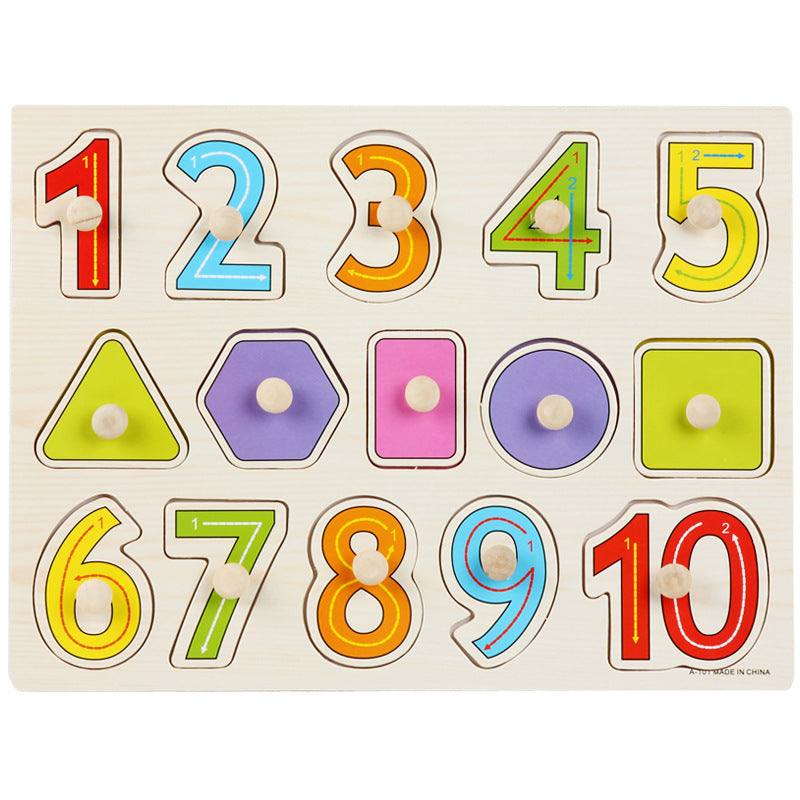 Wooden Montessori Puzzle Board