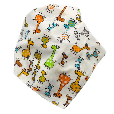 Cartoon Cotton Baby Bandana Bib