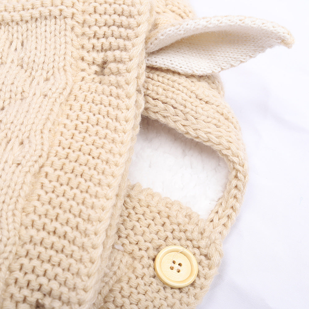 Knitted Baby Rabbit Ear Sleep Sack