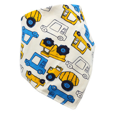 Cartoon Cotton Baby Bandana Bib