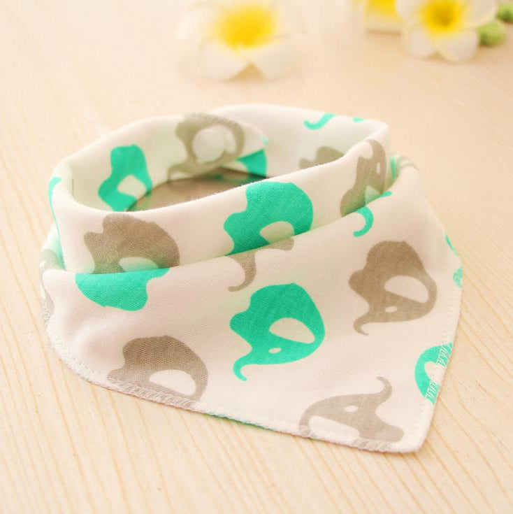 Cartoon Cotton Baby Bandana Bib