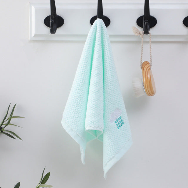 Soft Coral Velvet Baby Bath Towel