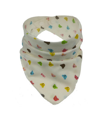 Cartoon Cotton Baby Bandana Bib