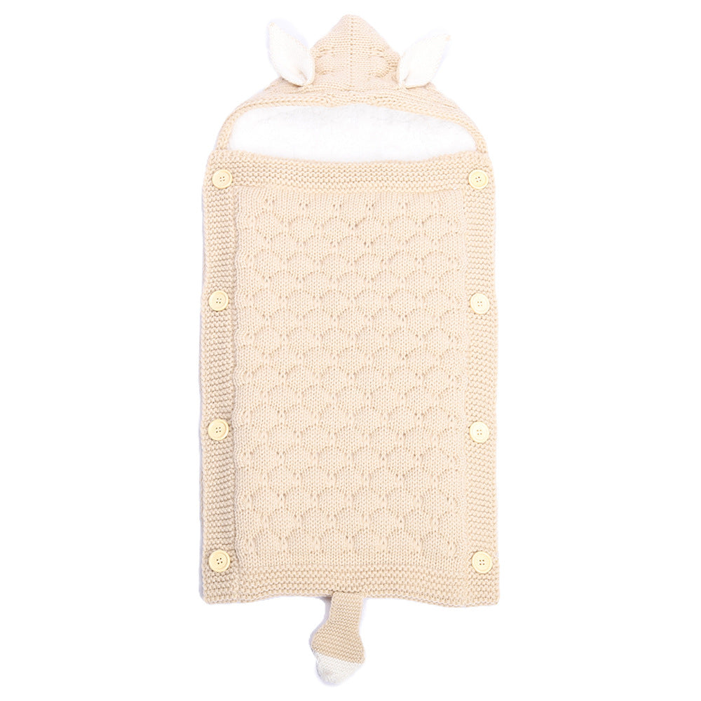 Knitted Baby Rabbit Ear Sleep Sack