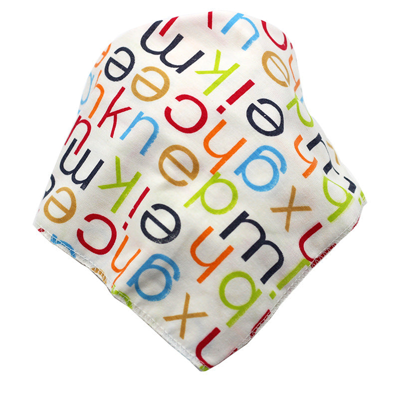 Cartoon Cotton Baby Bandana Bib