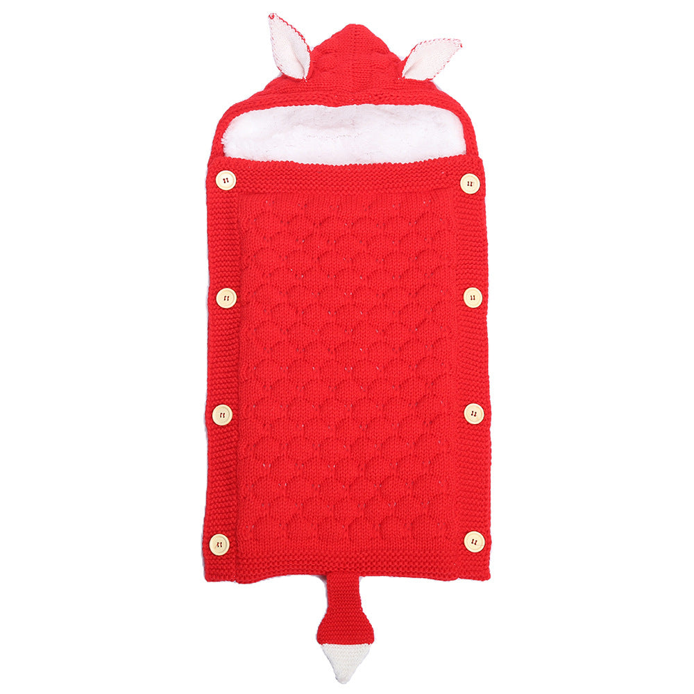 Knitted Baby Rabbit Ear Sleep Sack