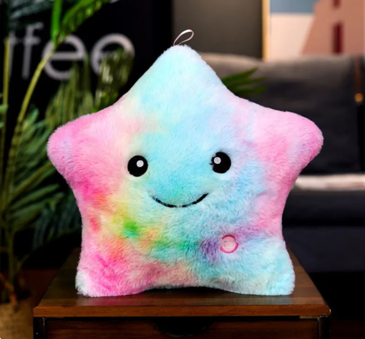 Luminous Star Plush Pillow