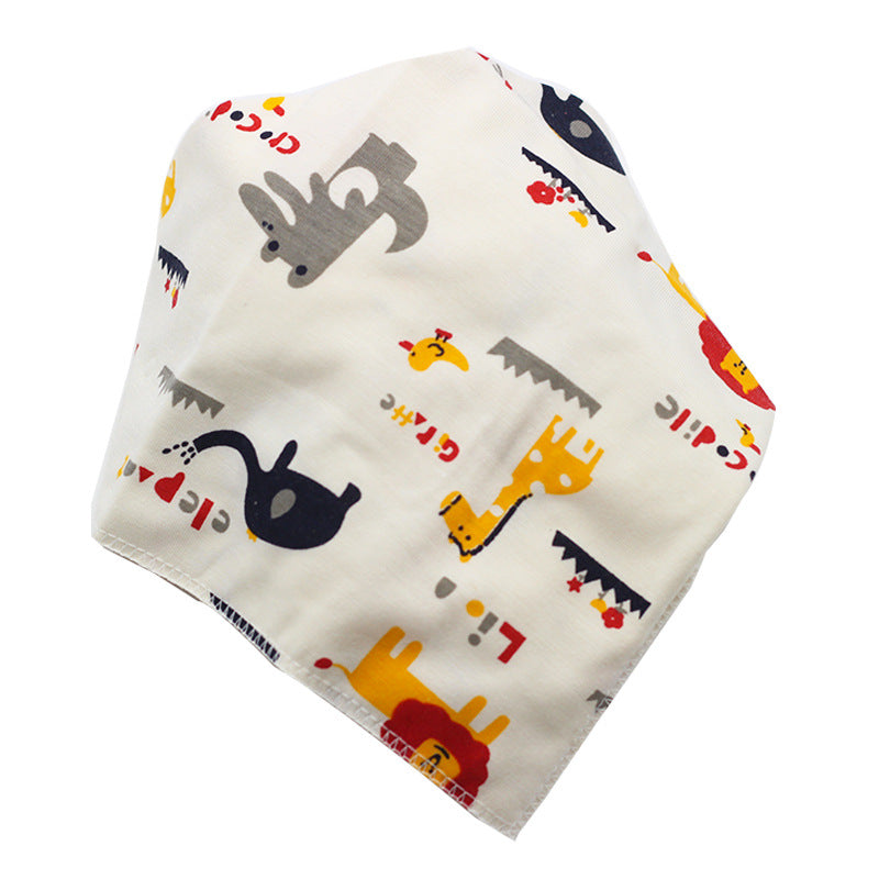 Cartoon Cotton Baby Bandana Bib