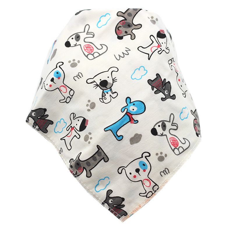 Cartoon Cotton Baby Bandana Bib