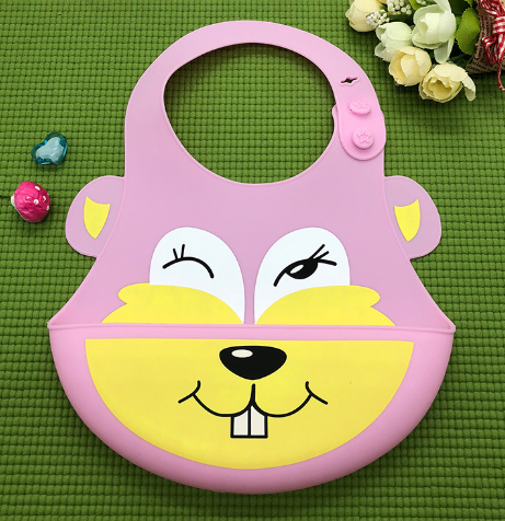 Adjustable Silicone Baby Bib with Food Pocket