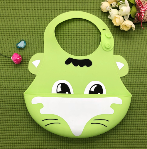 Adjustable Silicone Baby Bib with Food Pocket