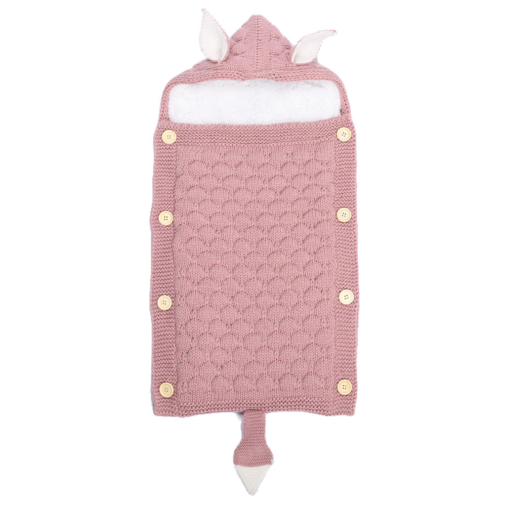 Knitted Baby Rabbit Ear Sleep Sack