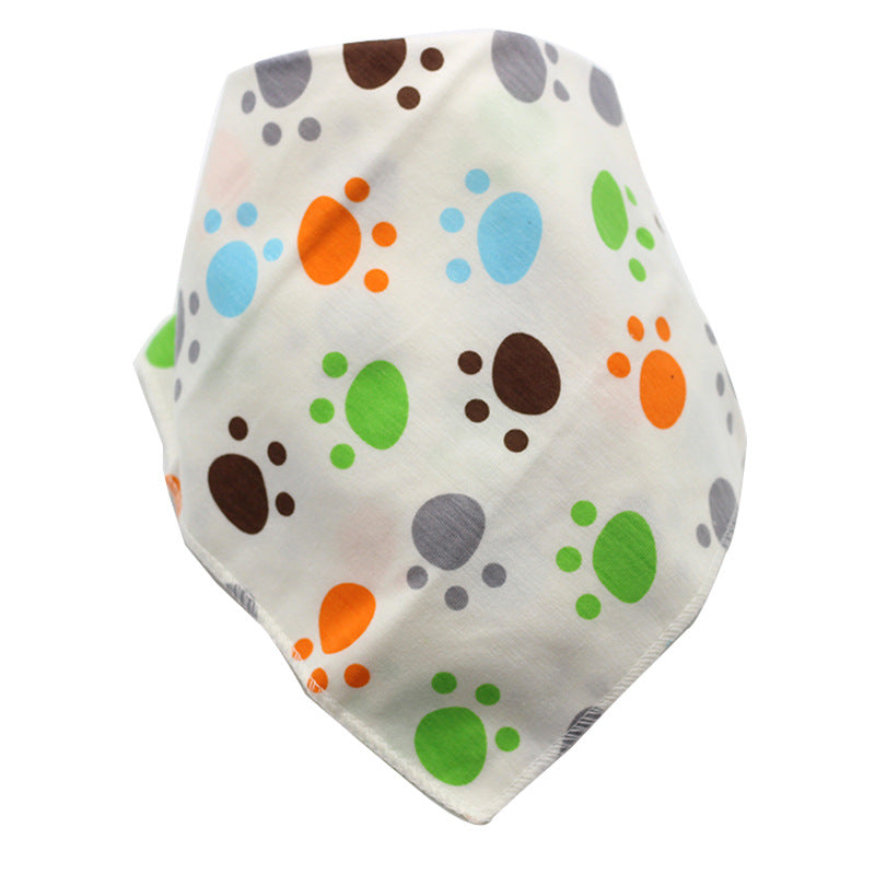 Cartoon Cotton Baby Bandana Bib
