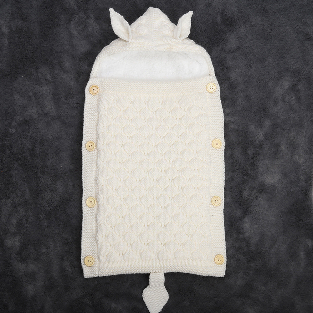 Knitted Baby Rabbit Ear Sleep Sack