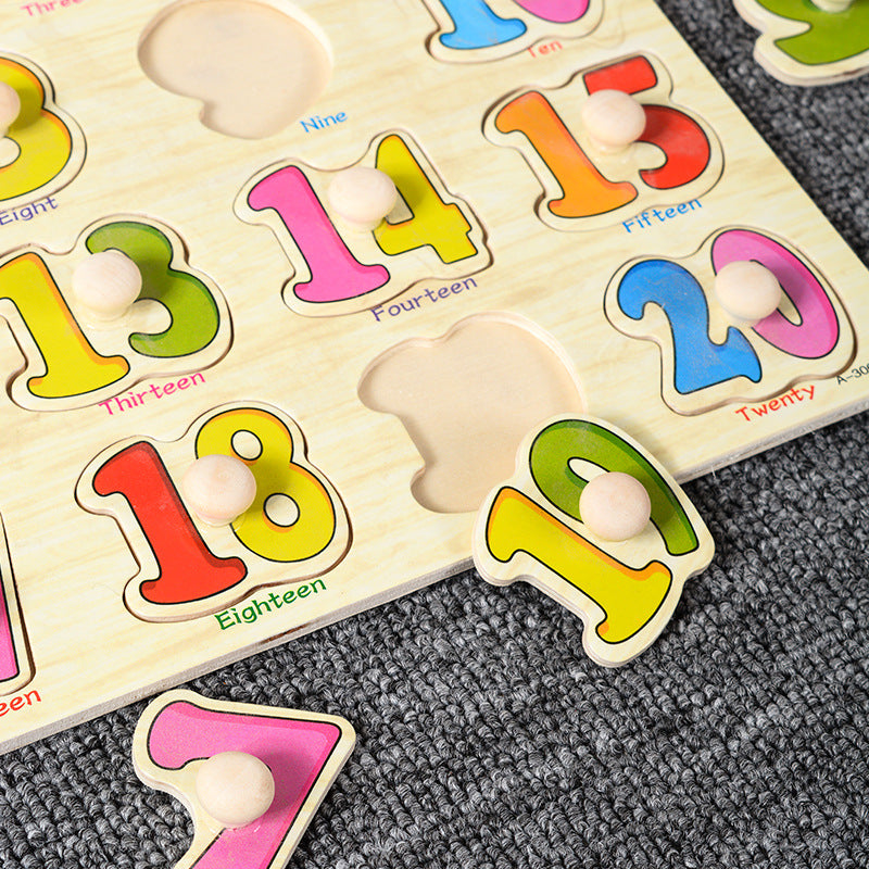 Wooden Montessori Puzzle Board