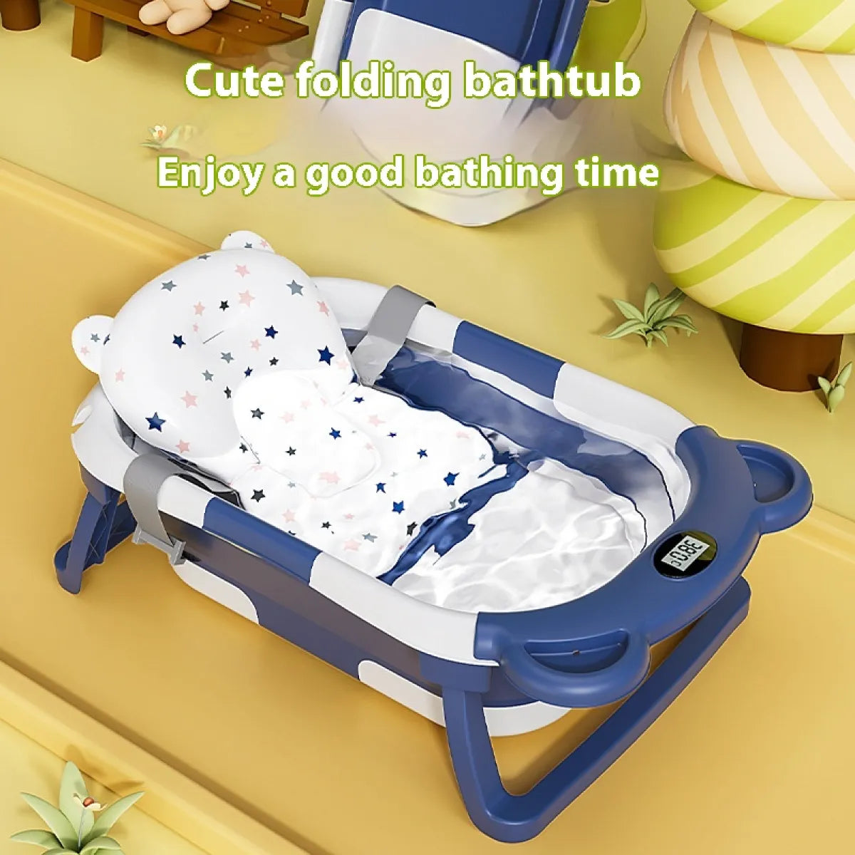 Temperature-Sensing Baby Bath Tub