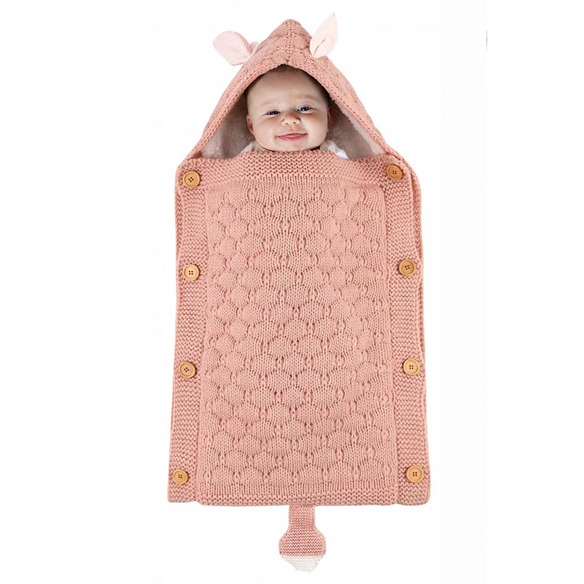 Knitted Baby Rabbit Ear Sleep Sack