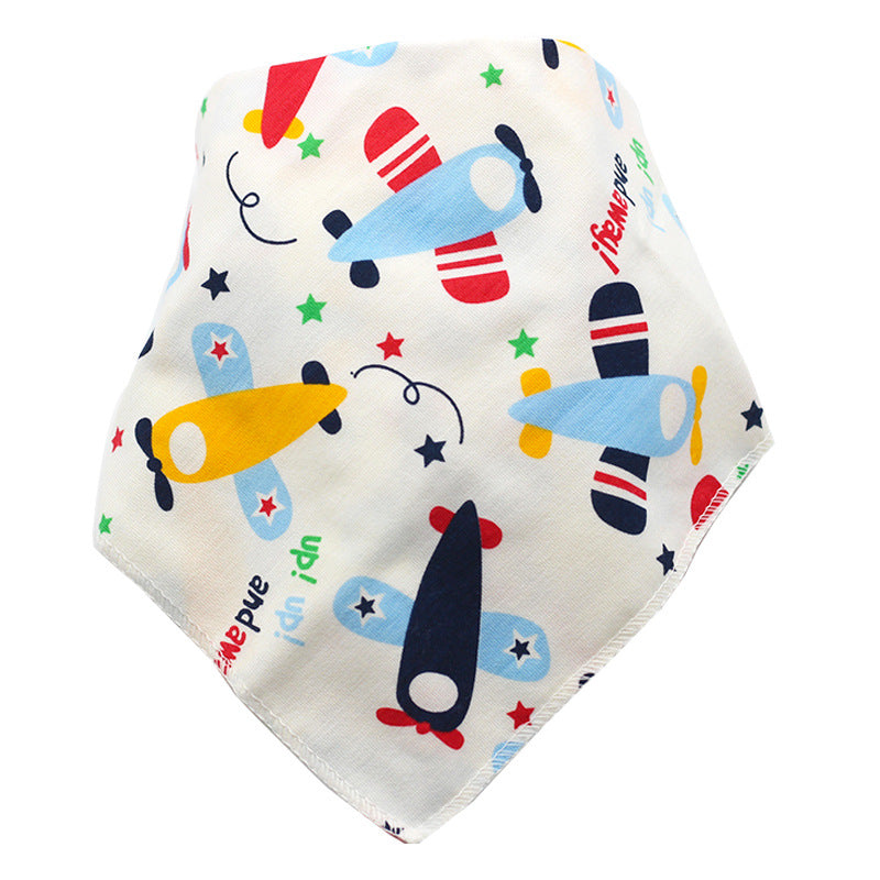 Cartoon Cotton Baby Bandana Bib