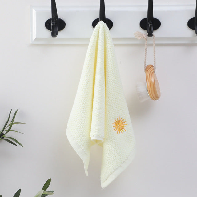 Soft Coral Velvet Baby Bath Towel