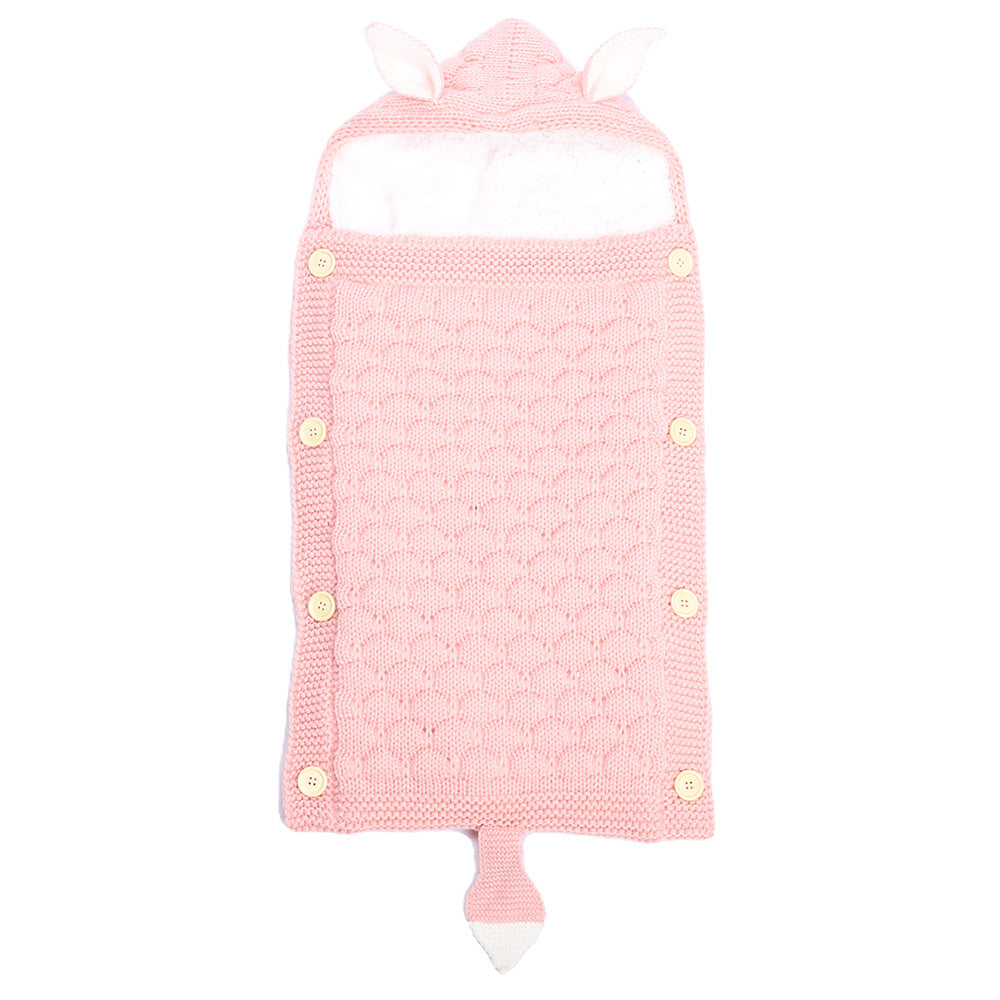 Knitted Baby Rabbit Ear Sleep Sack