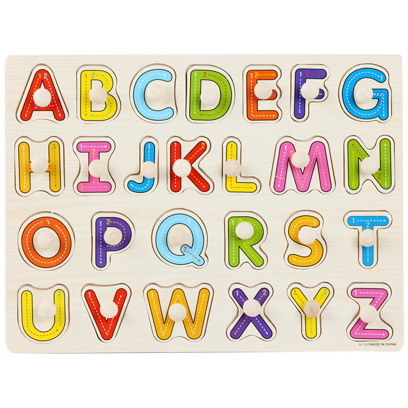 Wooden Montessori Puzzle Board