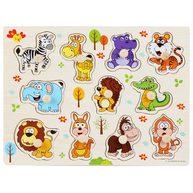 Wooden Montessori Puzzle Board