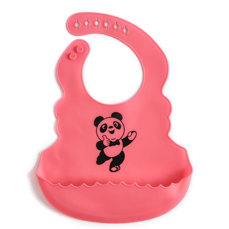 Silicone Baby Bib with Food Catch Pocket