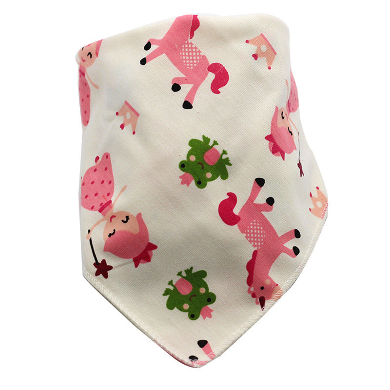 Cartoon Cotton Baby Bandana Bib