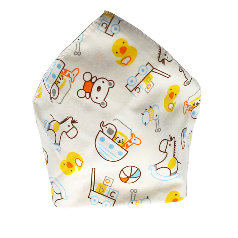 Cartoon Cotton Baby Bandana Bib