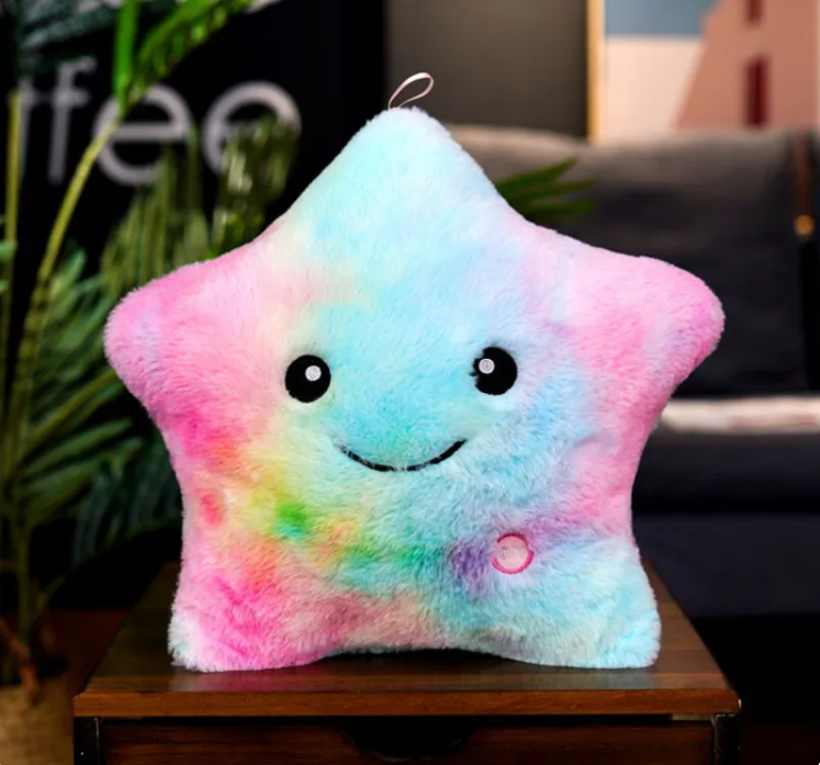 Luminous Star Plush Pillow