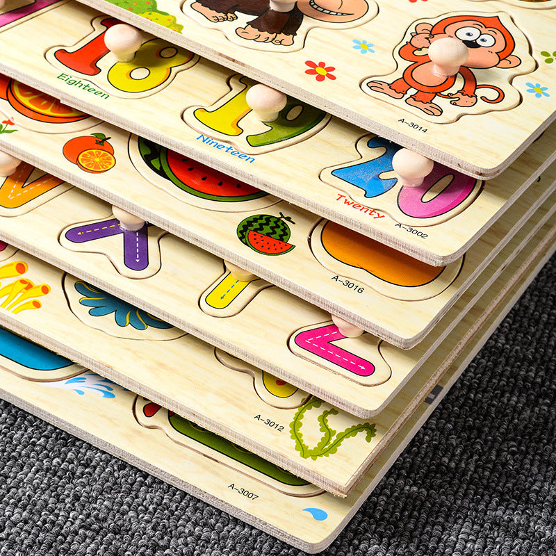 Wooden Montessori Puzzle Board