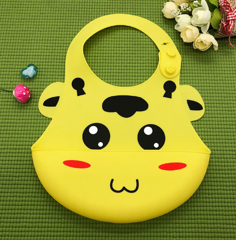 Adjustable Silicone Baby Bib with Food Pocket