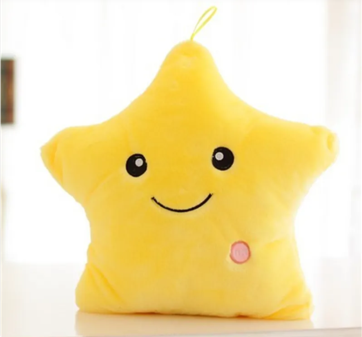 Luminous Star Plush Pillow